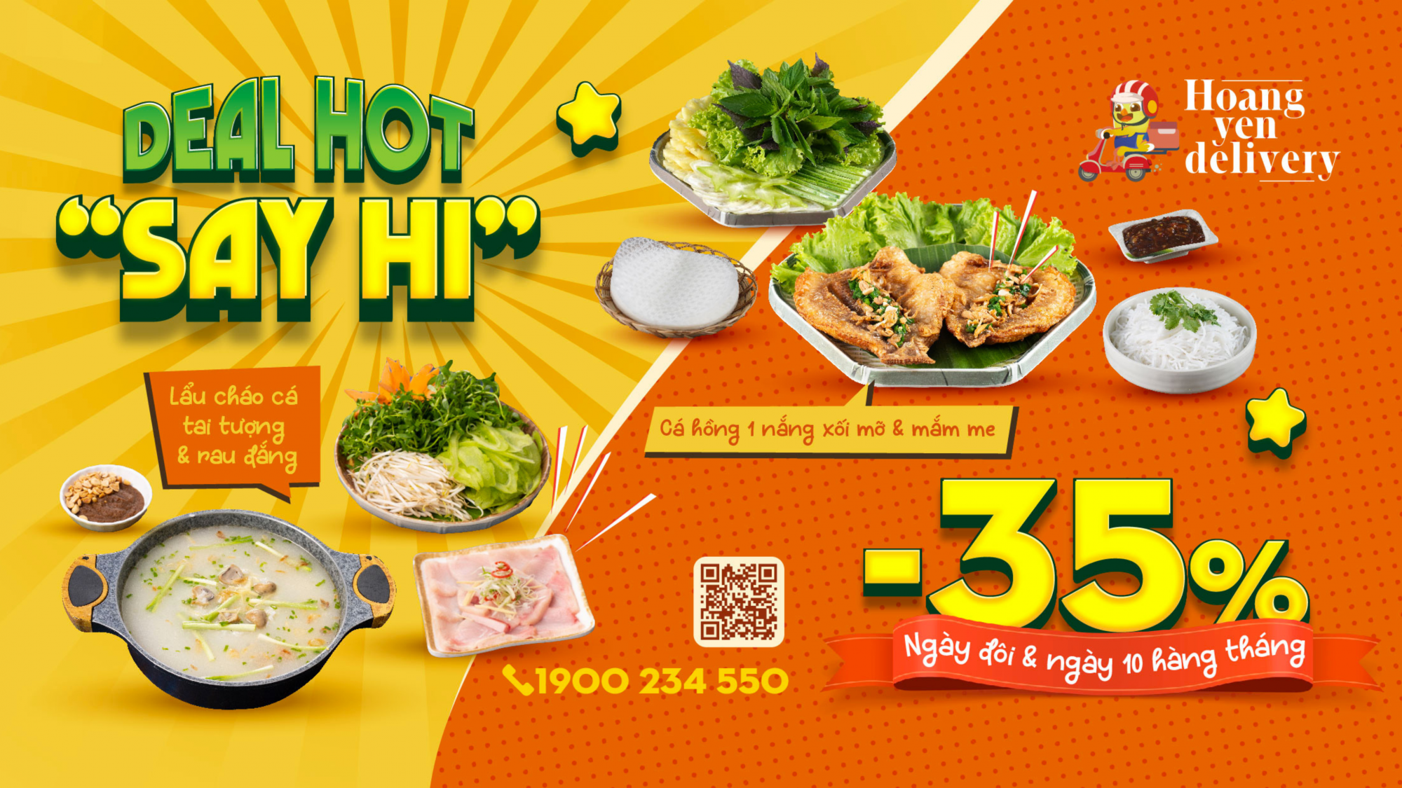 DEAL HOT “SAY HI” – GIẢM 35% MÓN NGON ĐẶT VỀ